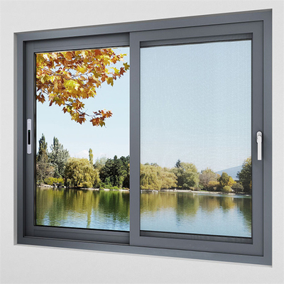 kopen Slaapkamer aluminium venster met superieure schuifglas en roestvrij staal scherm netten online manufacture