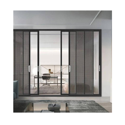 kopen Ultra-nauwe aluminium schuifdeuren met een warmte-isolatiecoëfficiënt K-waarde ≤ 2.1 online manufacture