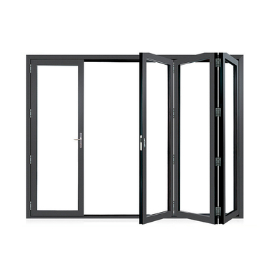 kopen Aluminium bi-vouwdeuren met een wanddikte van 1,4 mm en rollende openingsmethode online manufacture