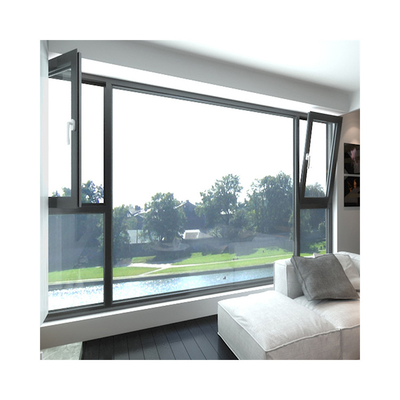 kopen Franse glazen ramen Aluminium Zwart Dubbelglazuur Casement Ramen en Swing Open Style online manufacture