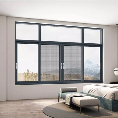 kopen Sterk R & D vermogen Custom Design geluidsdicht aluminium schuifvensters met muggenvet online manufacture