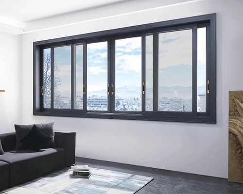 kopen Balkon aluminium schuiframen met horizontaal openingspatroon en op maat gemaakte ontwerp online manufacture