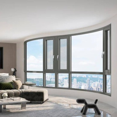 kopen Waterdichtheid Niveau 6 R D Franse aluminium ruiten met hangende gordijnen online manufacture