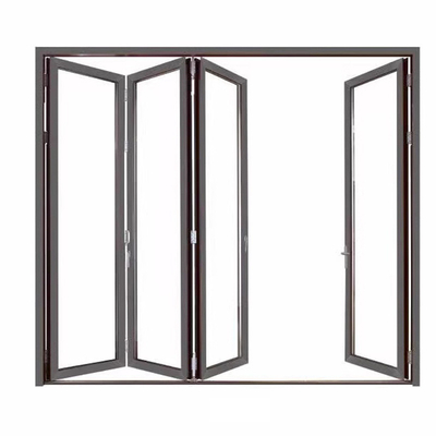kopen Europese stijl aluminium balkon glas vouwdeur Goed en voor triplex glas upgrade online manufacture