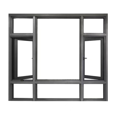 kopen Moderne winddrukweerstand niveau 9 Custom Broken Bridge Aluminium Casement Windows online manufacture