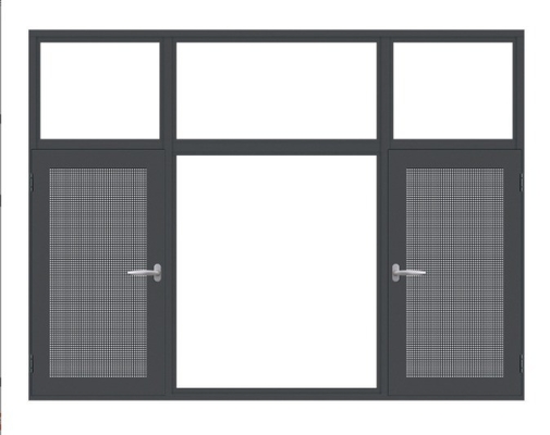 kopen Moderne residentiële aluminium ruiten met 8-weg afdichting en 304 roestvrij staal gaas online manufacture