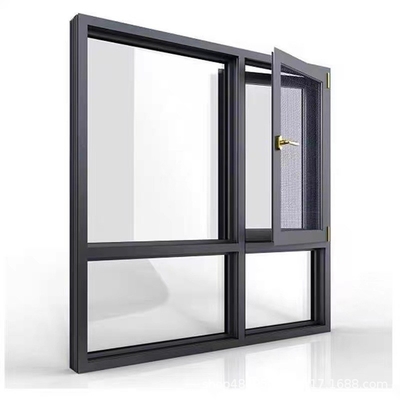 kopen Horizontaal openingspatroon Commercieel project Aluminium dubbelglas Casement Windows online manufacture