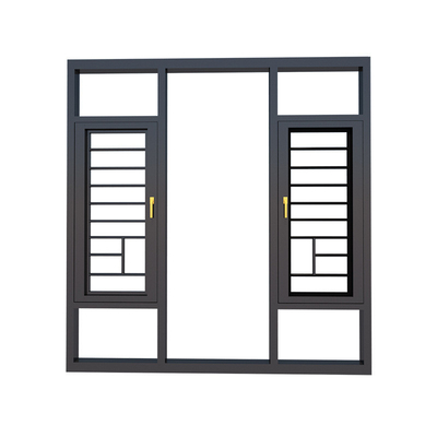 kopen Slaapkamer Aluminium Zwarte gebroken brug Casement Vensters met en Airtightness niveau 8 online manufacture