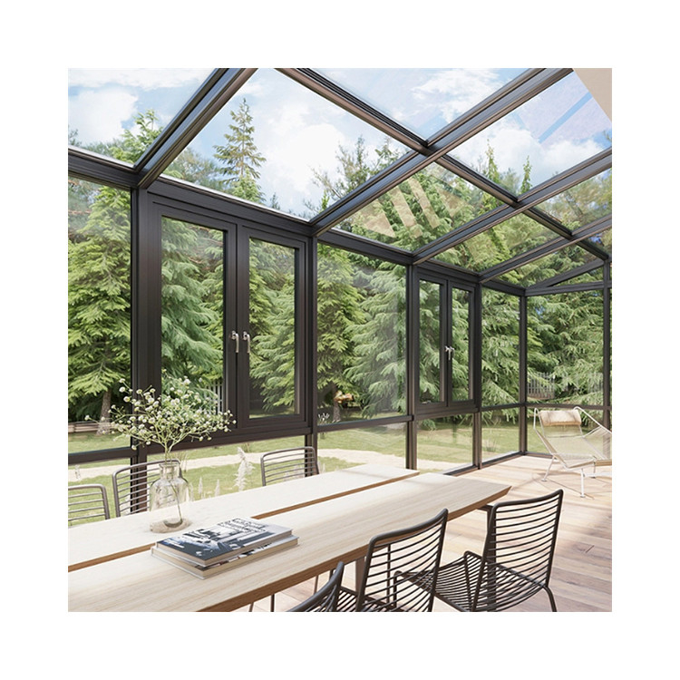 Hangend gordijn type gelast thermisch breek aluminium venster met naadloze las