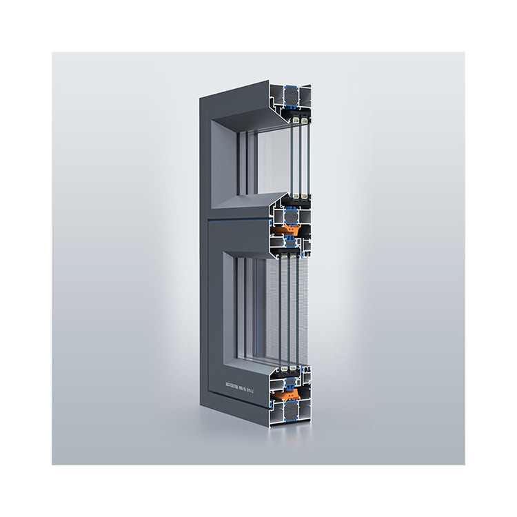 Hangend gordijn type gelast thermisch breek aluminium venster met naadloze las