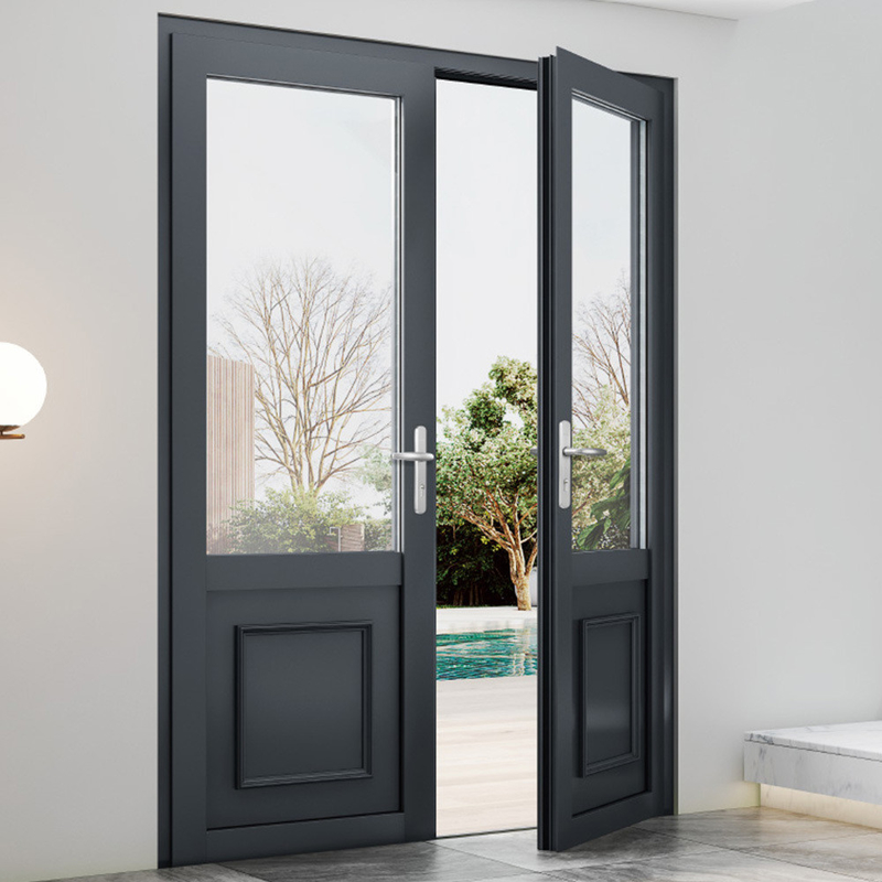 Customized Design Aluminium Franse Casement Glass Door voor geavanceerde productiefaciliteit