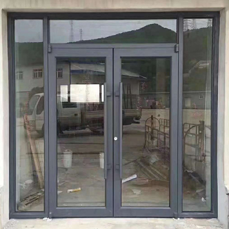 Customized Design Aluminium Franse Casement Glass Door voor geavanceerde productiefaciliteit