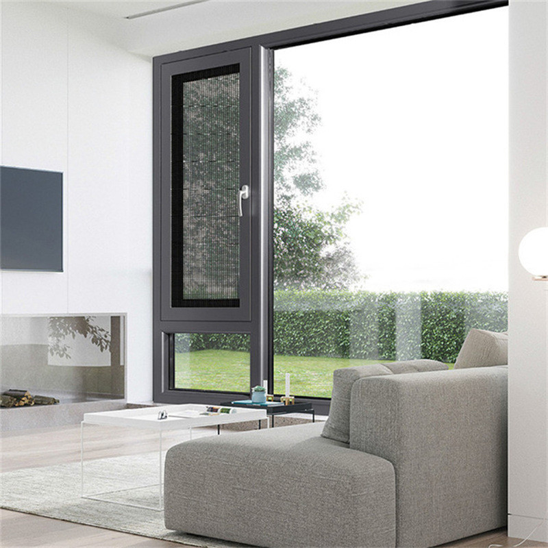 8 kanten afdichting aluminium geïsoleerde kasten ramen voor villa slaapkamer ontworpen door experts