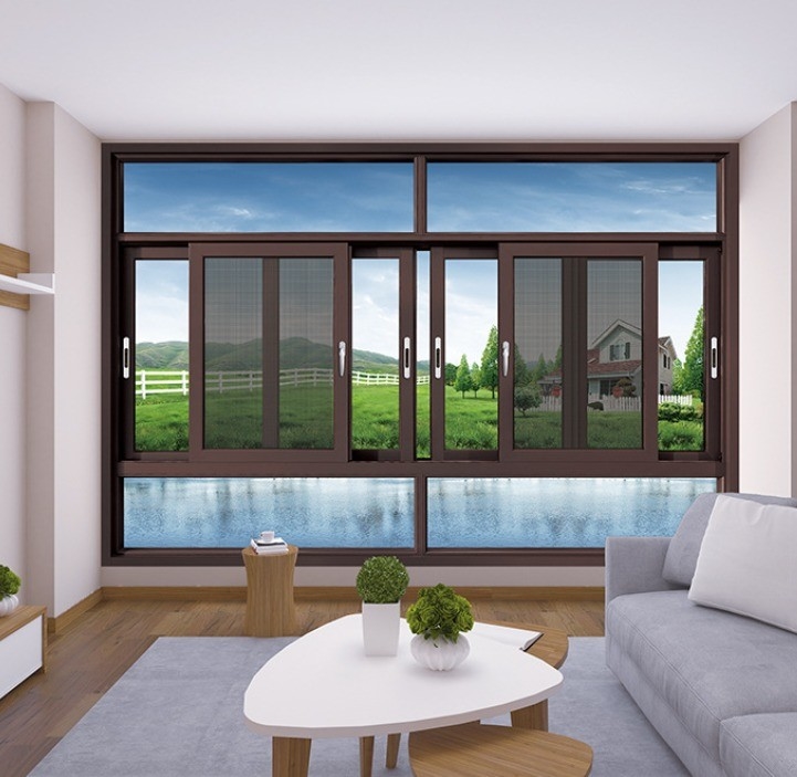 8 kanten afdichting aluminium geïsoleerde kasten ramen voor villa slaapkamer ontworpen door experts