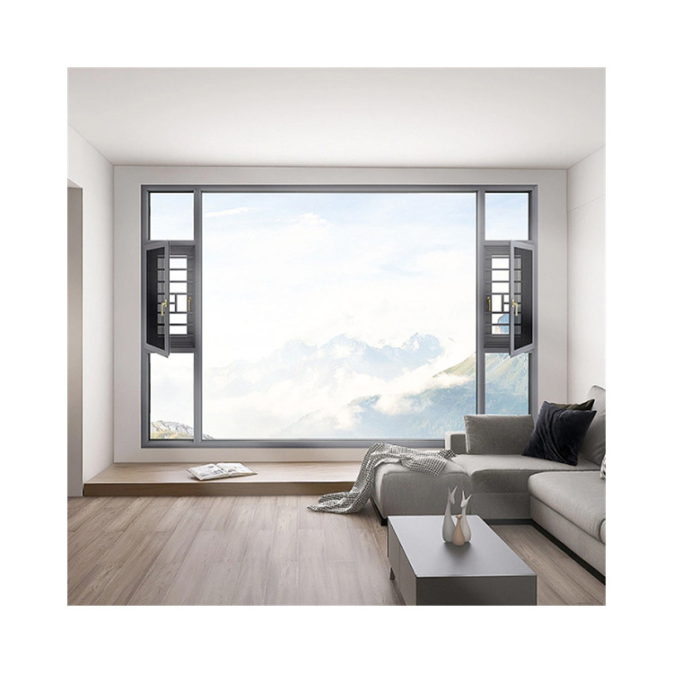70S R & D Design Luxe Villa Aluminium Tilt And Turn Window met Triplex Glass Upgrade