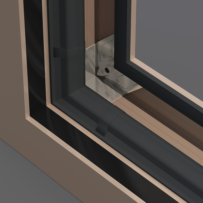 1.4 mm Aluminium Wanddikte Swing Open Frans raam voor Custom Design Requirements