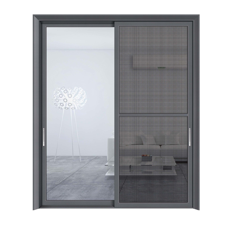 Commerciële glazen deuren met een warmte-isolatiecoëfficiënt van ≤ 2,1 van aluminium schuifdeuren