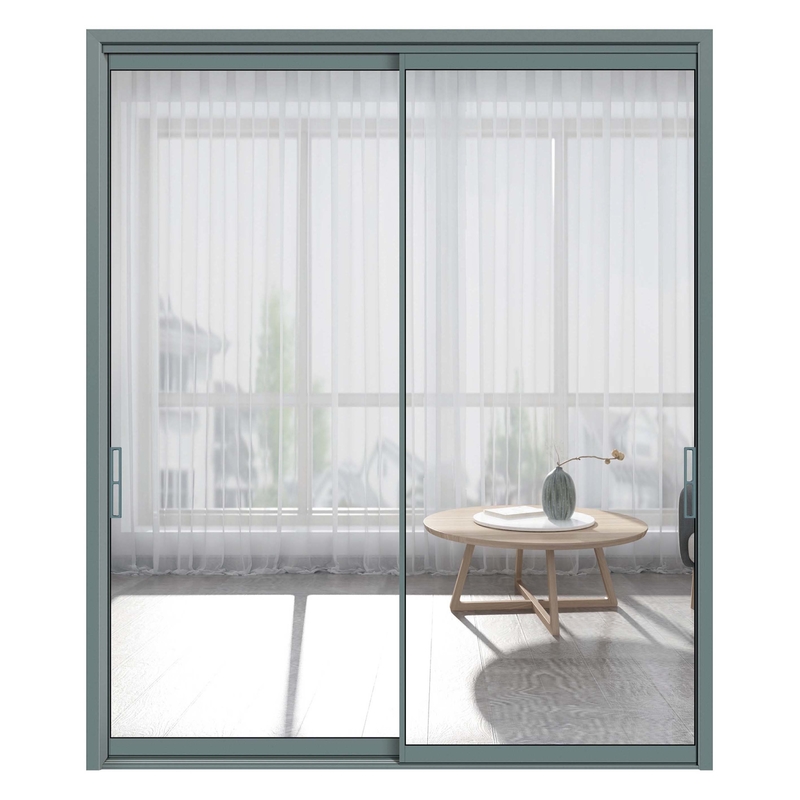 Commerciële glazen deuren met een warmte-isolatiecoëfficiënt van ≤ 2,1 van aluminium schuifdeuren