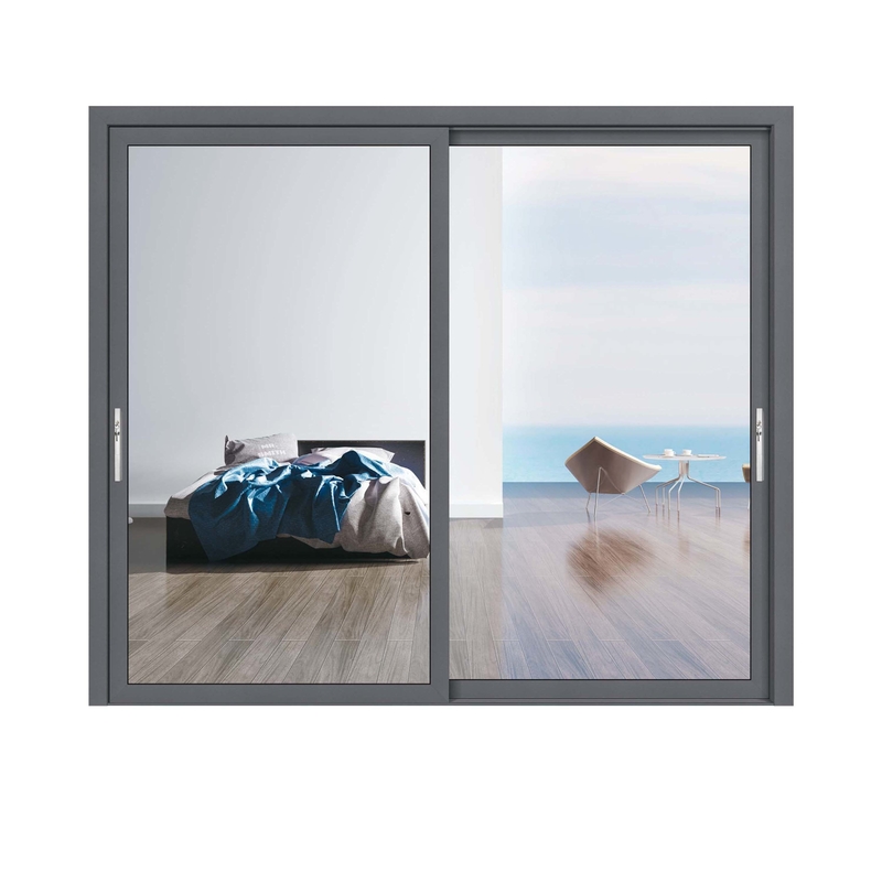 70 Warmte-isolatie coëfficiënt Aluminium schuifglasdeuren voor hedendaags ontwerp