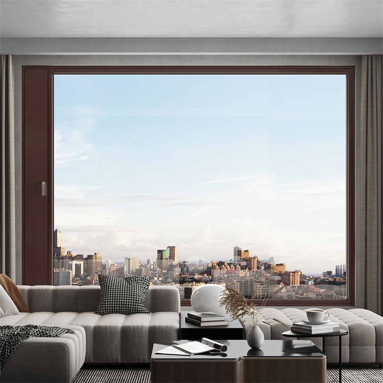 Niveau 9 Winddrukweerstand Horizontaal openend Aluminiumloogvenster voor Chinese slaapkamer
