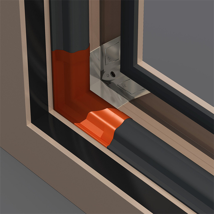 Niveau 9 Winddrukweerstand Horizontaal openend Aluminiumloogvenster voor Chinese slaapkamer