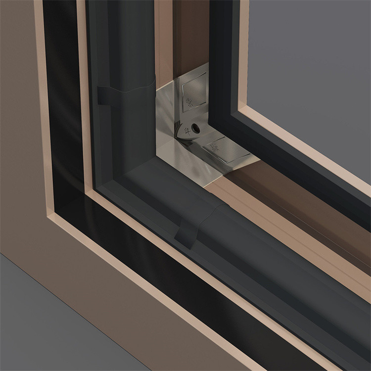 Niveau 9 Winddrukweerstand Horizontaal openend Aluminiumloogvenster voor Chinese slaapkamer