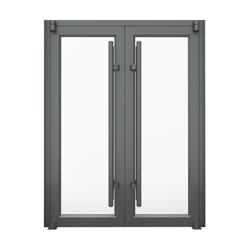 Verbeter uw ruimte met een eenvoudige en geluidsisolatie aluminium dubbele glazen veerdeur
