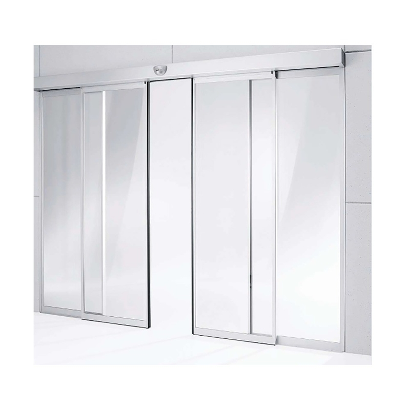 Afgeronde oppervlakte thermische breuk Aluminium raamloze glazen deur voor duurzame prestaties