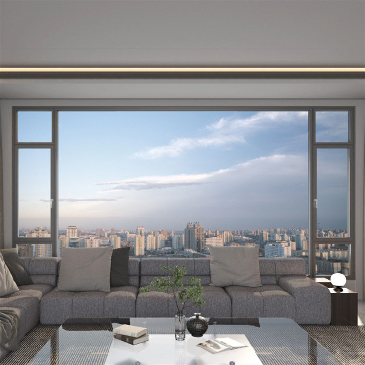 Custom Design Villa Franse glazen ramen met 35dB geluidsisolatie en 14 afdichtingslagen