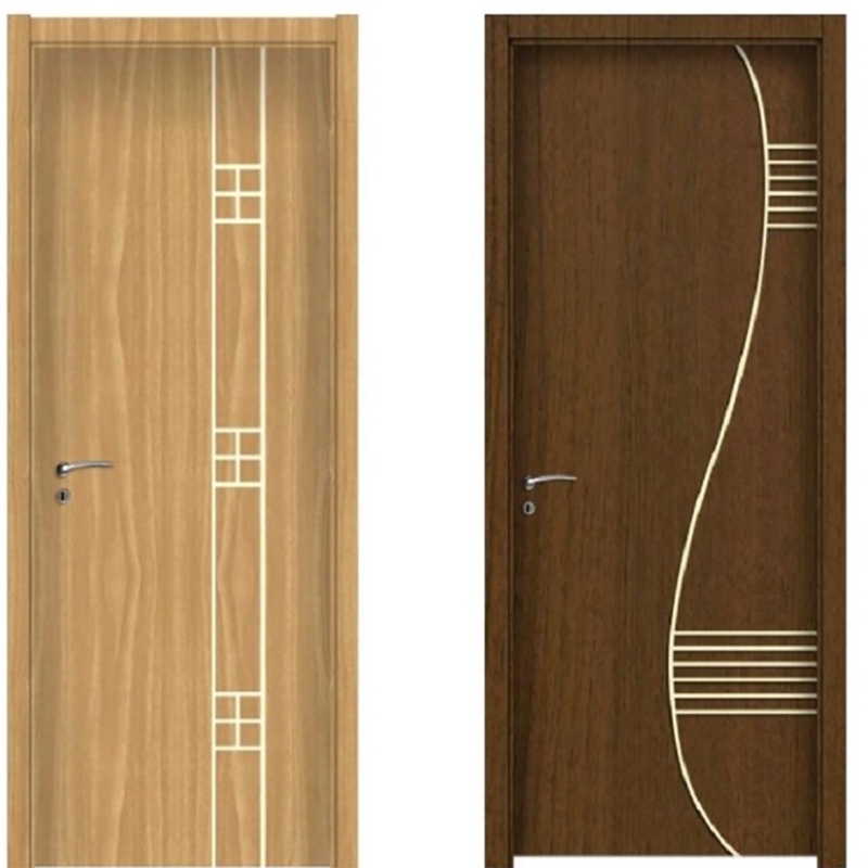 70mm breedte nieuwste ontwerpen foto's paneel interieur kamer UPVC PVC bekleding deuren