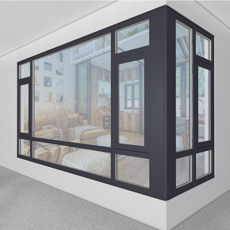 1.8 mm wanddikte Aluminium behuizing glas ramen voor superieure en aangepaste grootte