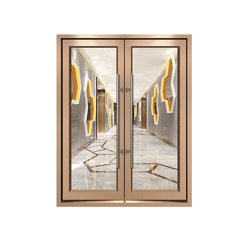 Moderne ontwerp Groot staal Hoofdmateriaal Aluminium legering Frame Spring Door voor Voordeel