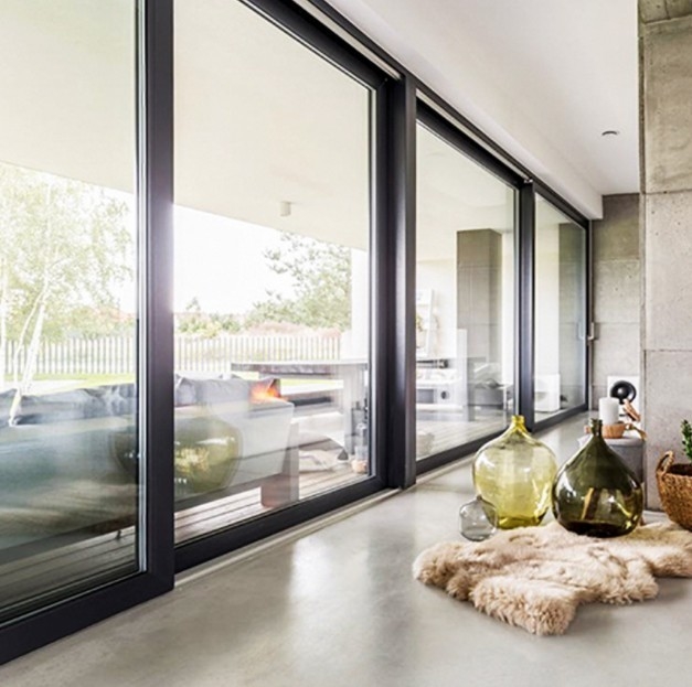 VS-normen Aluminium buitenglas Lift schuifdeuren met materiaal voor patio