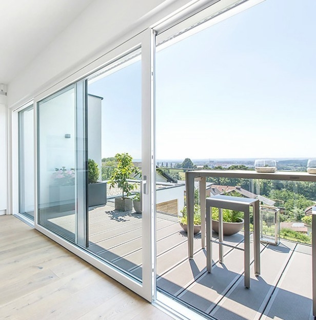 VS-normen Aluminium buitenglas Lift schuifdeuren met materiaal voor patio