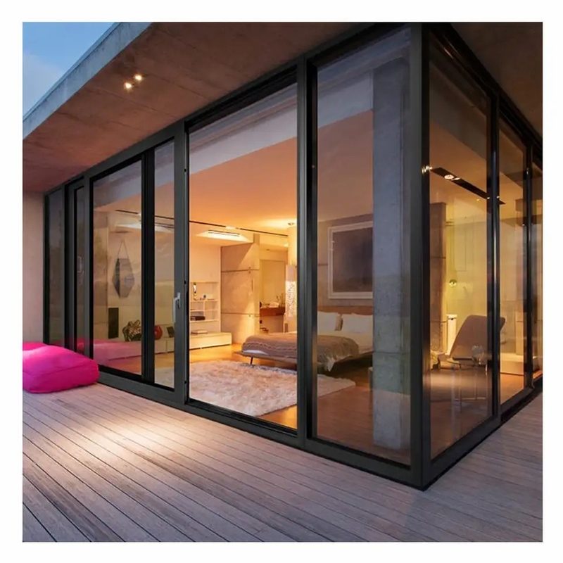 70 mm raambreedte Aluminium lift en glijdeur met optie voor triplex glas