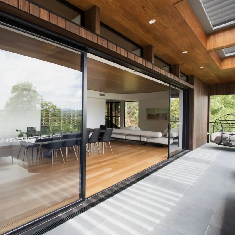 70 mm raambreedte Aluminium lift en glijdeur met optie voor triplex glas