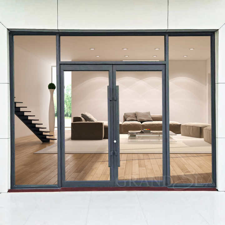 Aluminium thermische springglas deur in moderne kleur voor energiebesparende badkamer