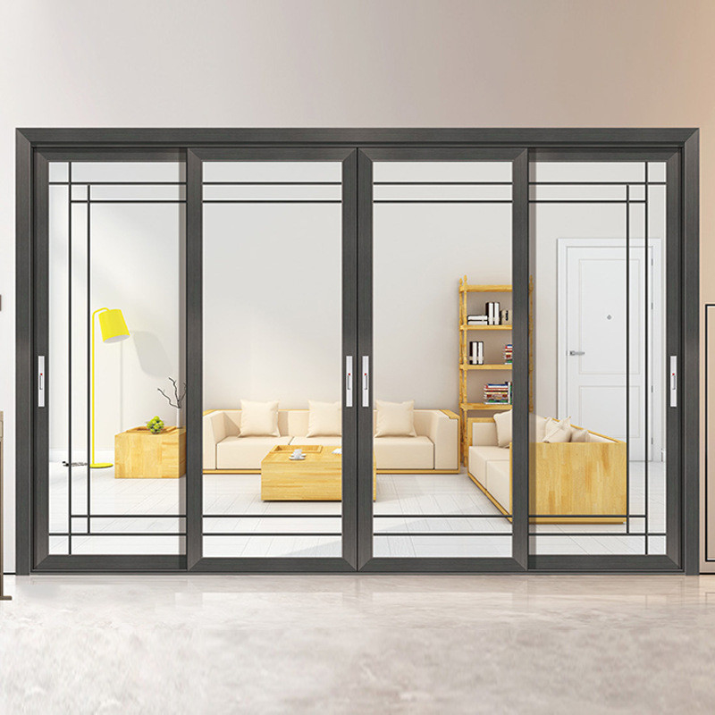 R & D Ontwerp hangende gordijnen Aluminium ramen voor veranda's schuif/til en draai open
