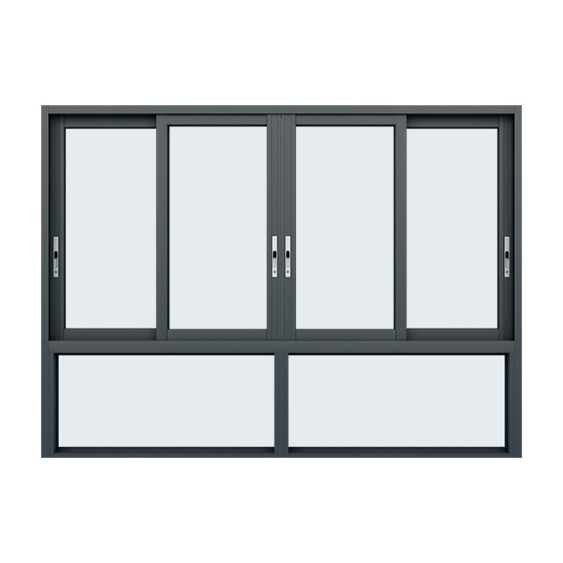 8-Way Seal Aluminium Drie-tracks Schuifvensters 2,2 mm Muurdikte Sterk ontwerpteam