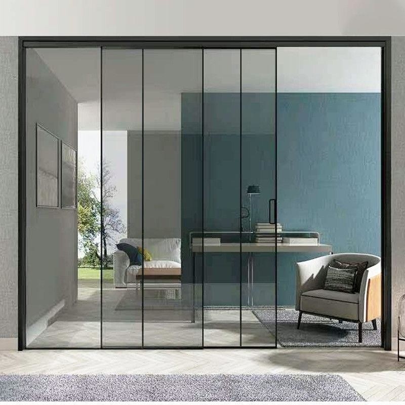 Moderne design aluminium liften schuifdeuren met 1,4 mm wanddikte en dubbel glas