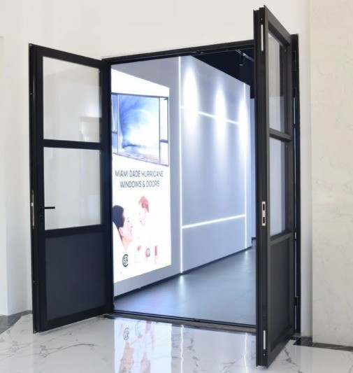 Moderne externe beveiliging waterdichte aluminiummetailleur omhulde deuren met 10 afdichtingslagen