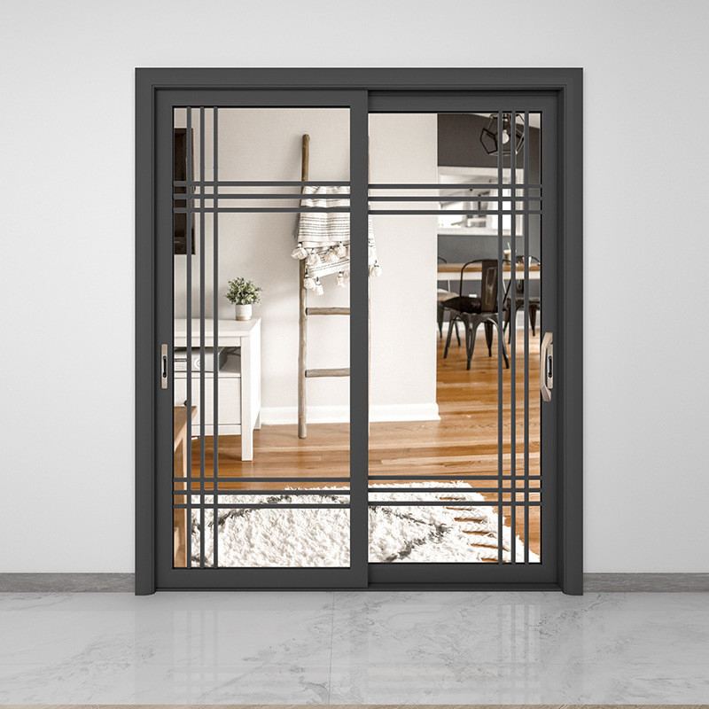 Stainless Steel Screen Netting Tempered Glass Entrance Window Door voor geluidsisolatie