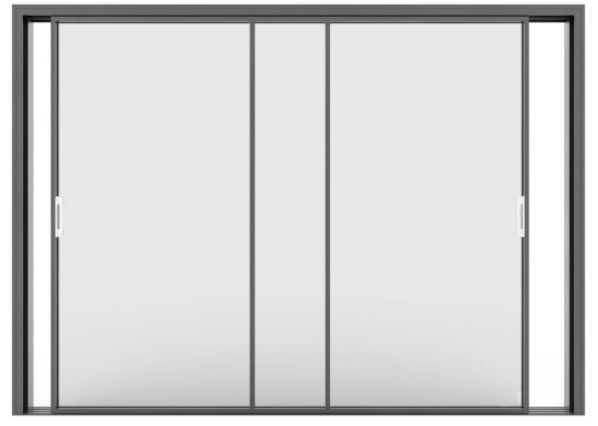 Stainless Steel Screen Netting Tempered Glass Entrance Window Door voor geluidsisolatie
