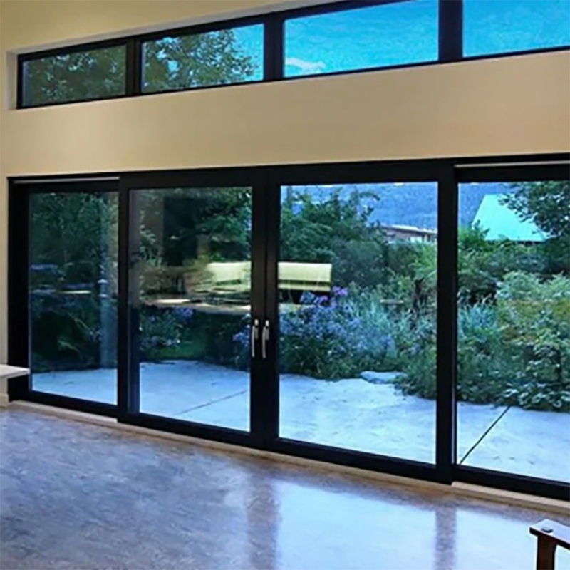 Buitenste aluminium schuifdeuren met grote glazen uitzicht en 70 mm raambreedte