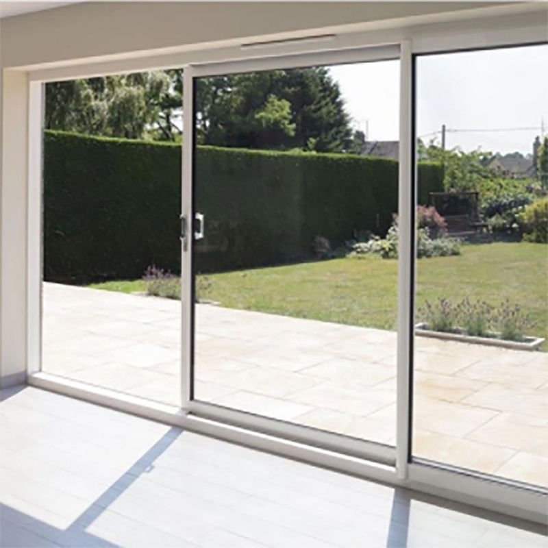 Buitenste aluminium schuifdeuren met grote glazen uitzicht en 70 mm raambreedte