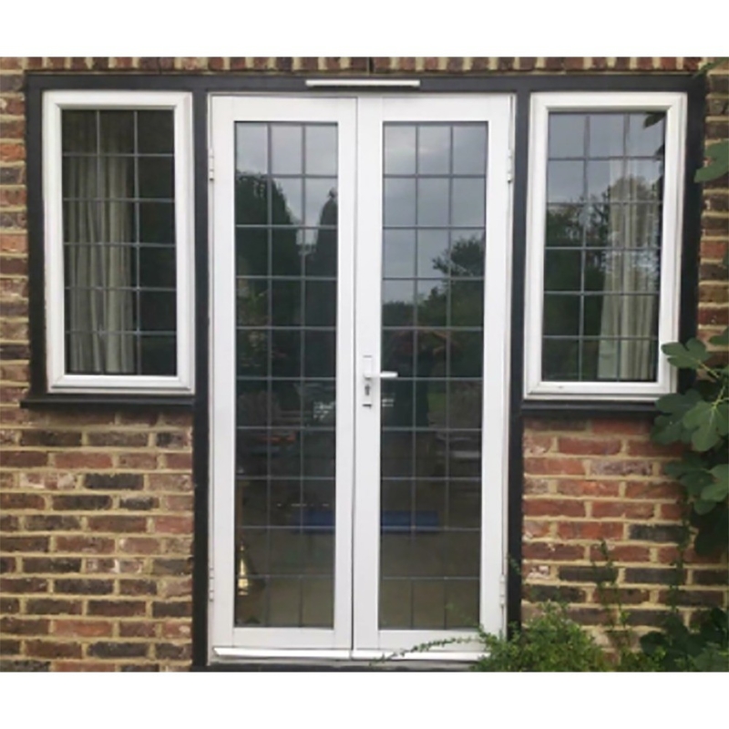 Villa Main Entry Modern Design 1.4mm Aluminium Swing Casement Glasdeur voor Home Office