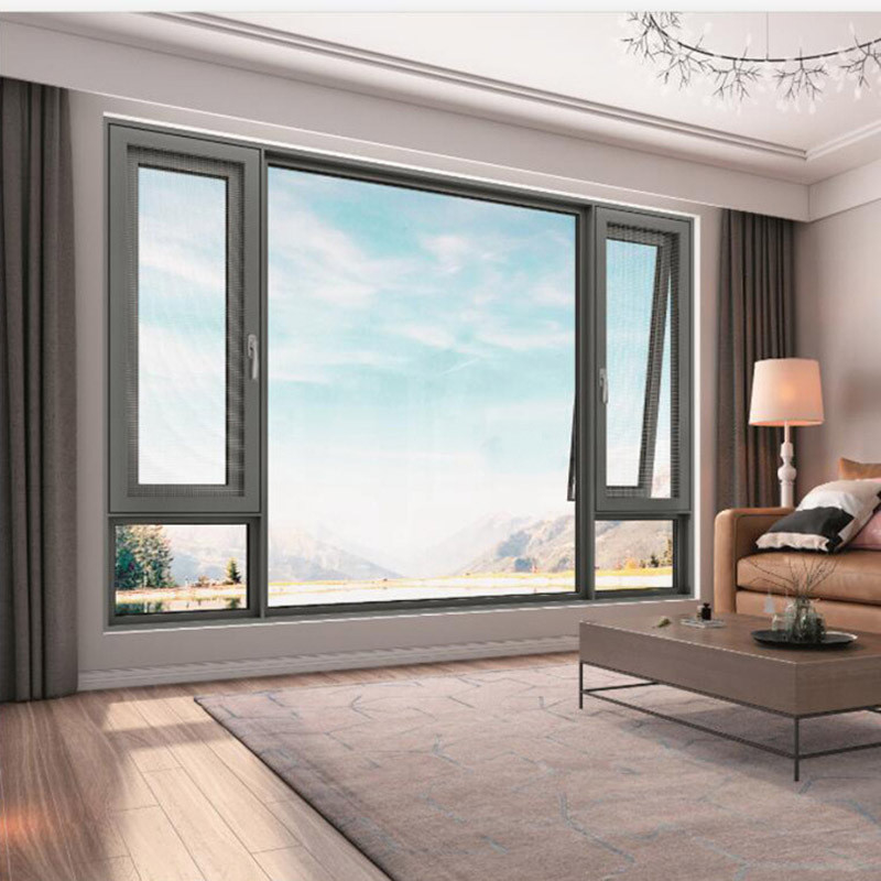 Modern Design Style SKATE Original Hardware Aluminium Casement Windows voor Custom Home