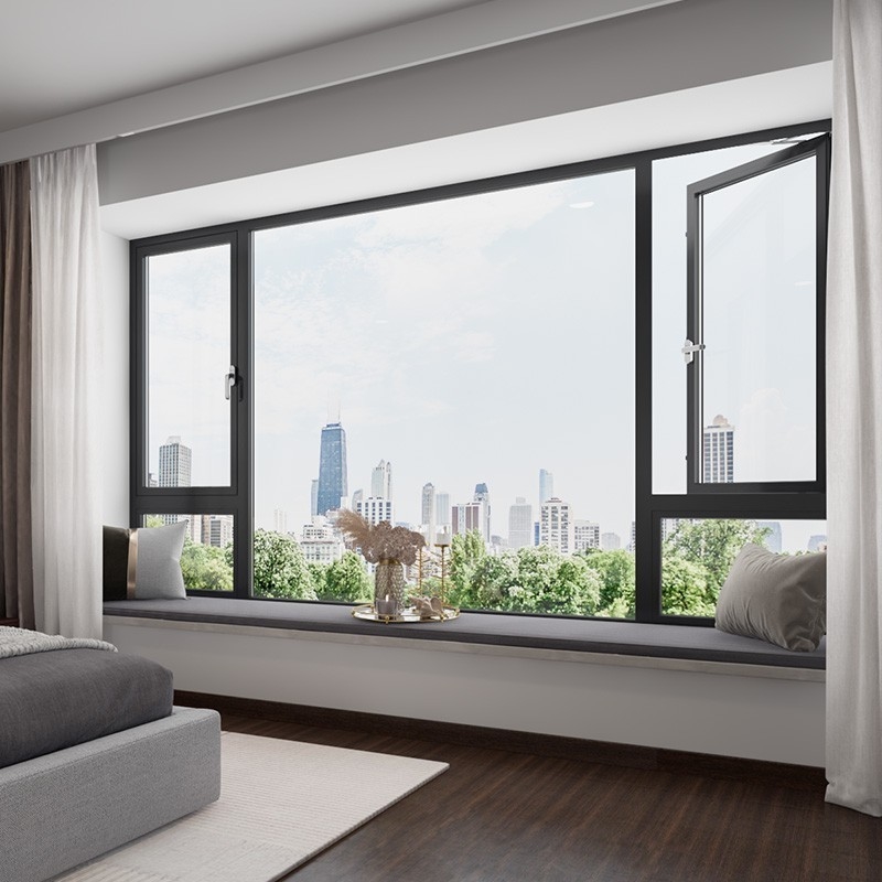 Modern Design Style SKATE Original Hardware Aluminium Casement Windows voor Custom Home