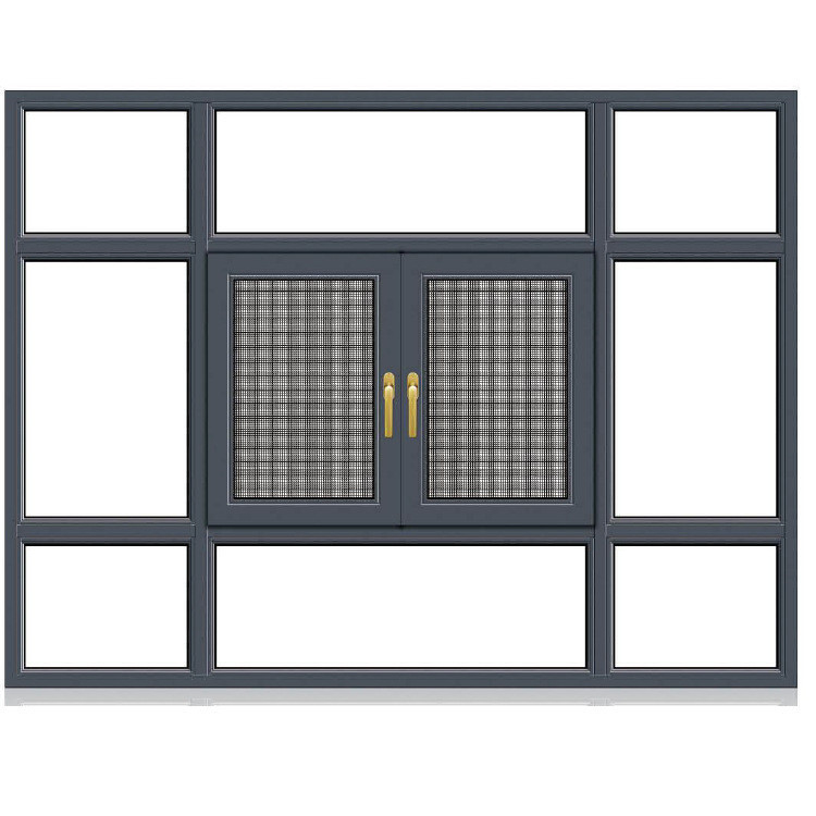 Ontwerpteam Gevelrendering Ontwerpservice voor hangende gordijntype schuiframen