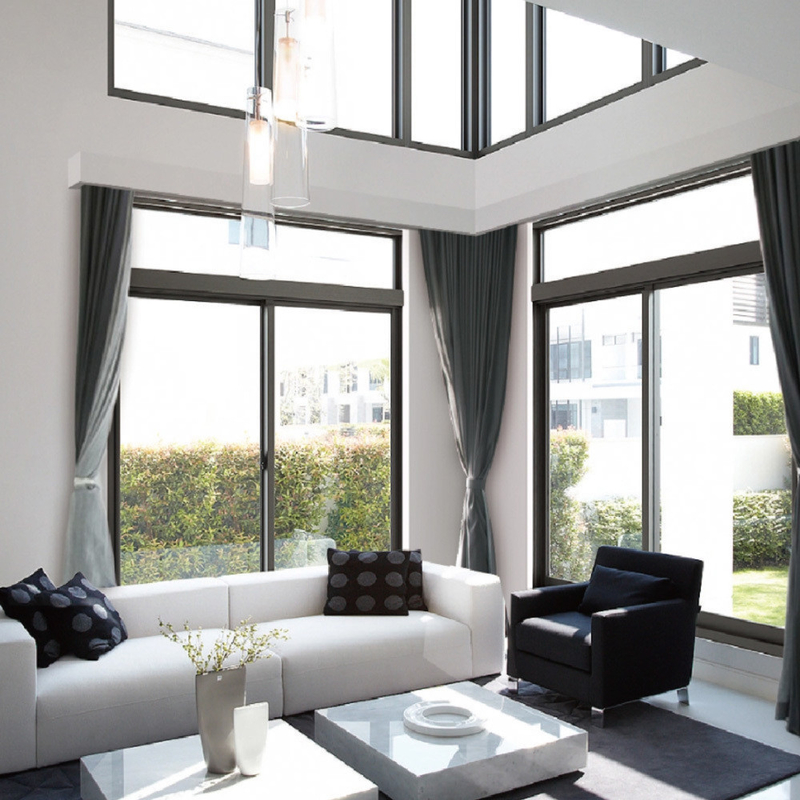 Aanpasbaar 8-Way Seal Aluminium Schuifvensters Perfect voor Home Decoratie Projecten
